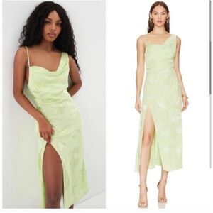 For Lemons and Lemons x Revolve Ilana‎ Midi Dress Green Size Medium